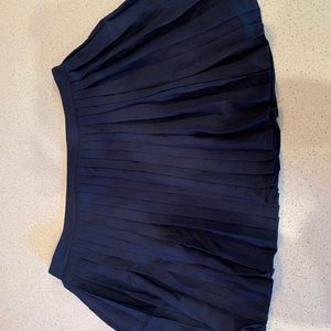 Pleated Navy Skirt